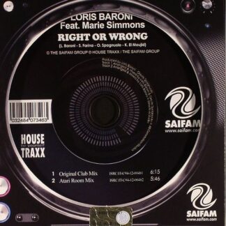 Loris Baroni Feat. Marie Simmons - Right Or Wrong