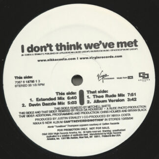 Nikka Costa – I Don't Think We've Met