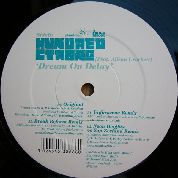 Hundred Strong Feat. Alison Crockett - Dream On Delay - Image 2